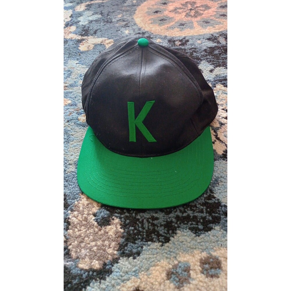 Vintage Kool Cigarettes Advertising Black Green Snapback Hat Cap Trucker Hat